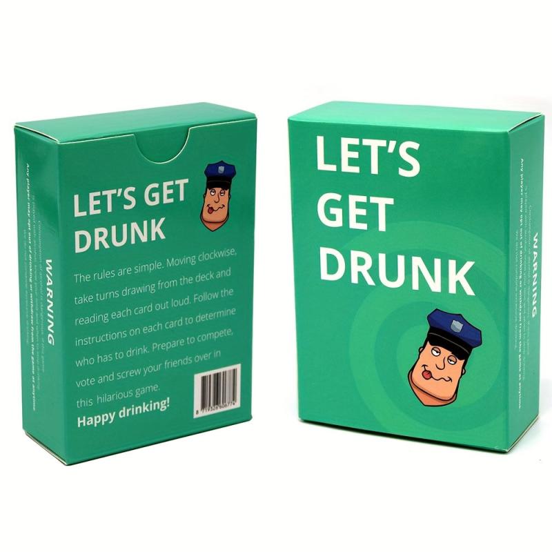 Let's Get Drunk Fun Party Game Card for Gatherings Creative Small Gift