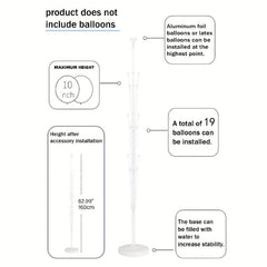 Balloon Column Stand Set with Water Base for Parties