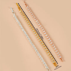 Heart Rhinestone Love Bracelet Women Girls Jewelry