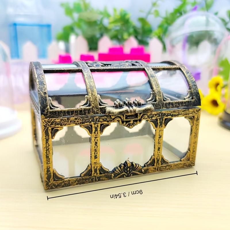 Vintage Pirate Treasure Box for Jewelry Table Organization