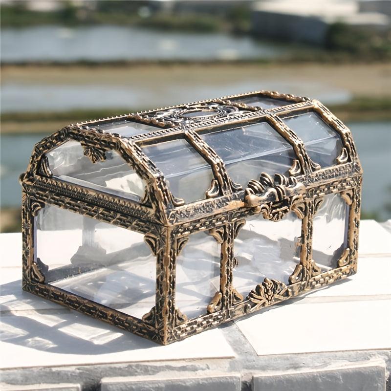 Vintage Pirate Treasure Box for Jewelry Table Organization