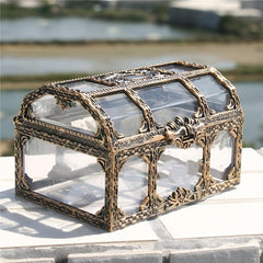Vintage Pirate Treasure Box for Jewelry Table Organization