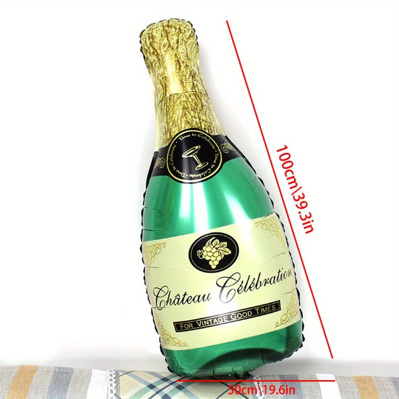 Large Champagne Bottle Wine Glass Aluminum Film Balloon Party Decoration