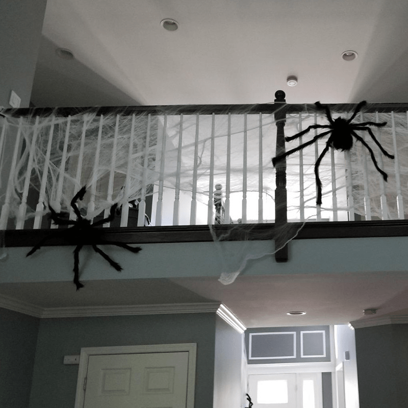 35-43in Plush Spider for Halloween Parties Scary Terror Home Decor