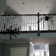 35-43in Plush Spider for Halloween Parties Scary Terror Home Decor
