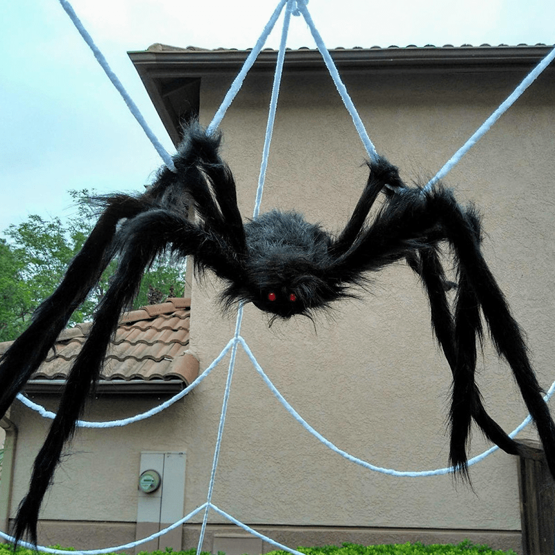 35-43in Plush Spider for Halloween Parties Scary Terror Home Decor