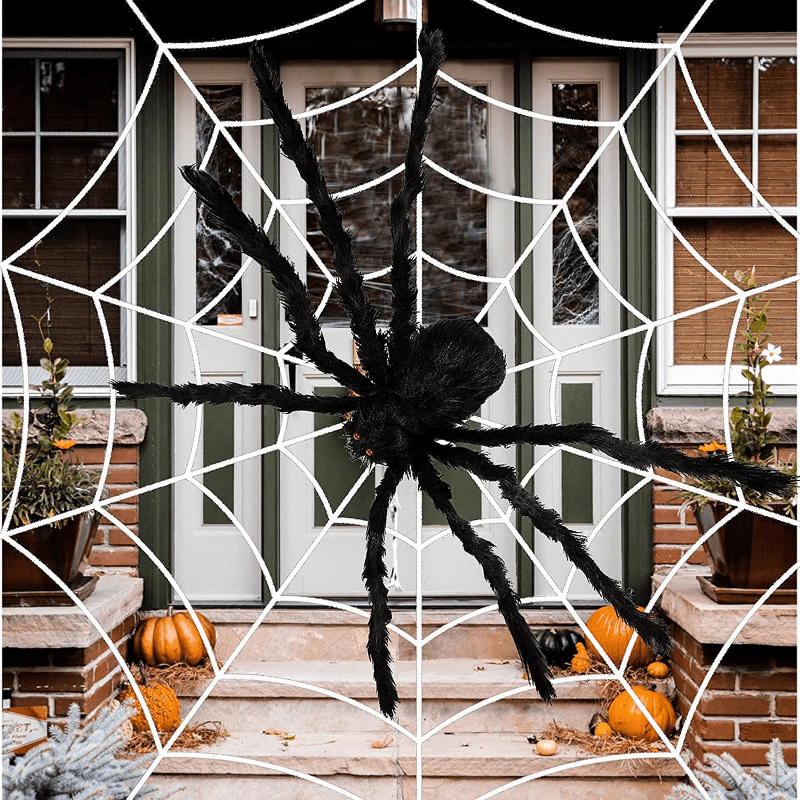 35-43in Plush Spider for Halloween Parties Scary Terror Home Decor