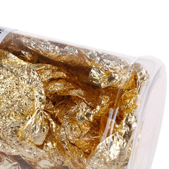 Golden Foil Flakes 0.07oz Edible Leaf Food Cake Decor