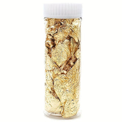 Golden Foil Flakes 0.07oz Edible Leaf Food Cake Decor