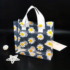 10pcs Small Daisy Sunflower Shopping Tote Bag for Kids' Parties