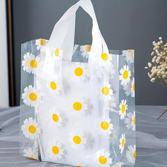 10pcs Small Daisy Sunflower Shopping Tote Bag for Kids' Parties