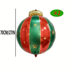 2pcs 68 Large Christmas Hanging Balloons Party Decorations