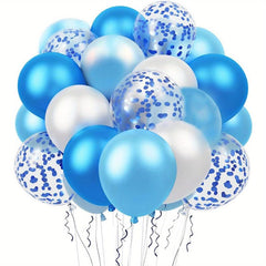 20pcs 30 48 Cm Latex Confetti Balloons Kit With Ribbons for Party Decorations