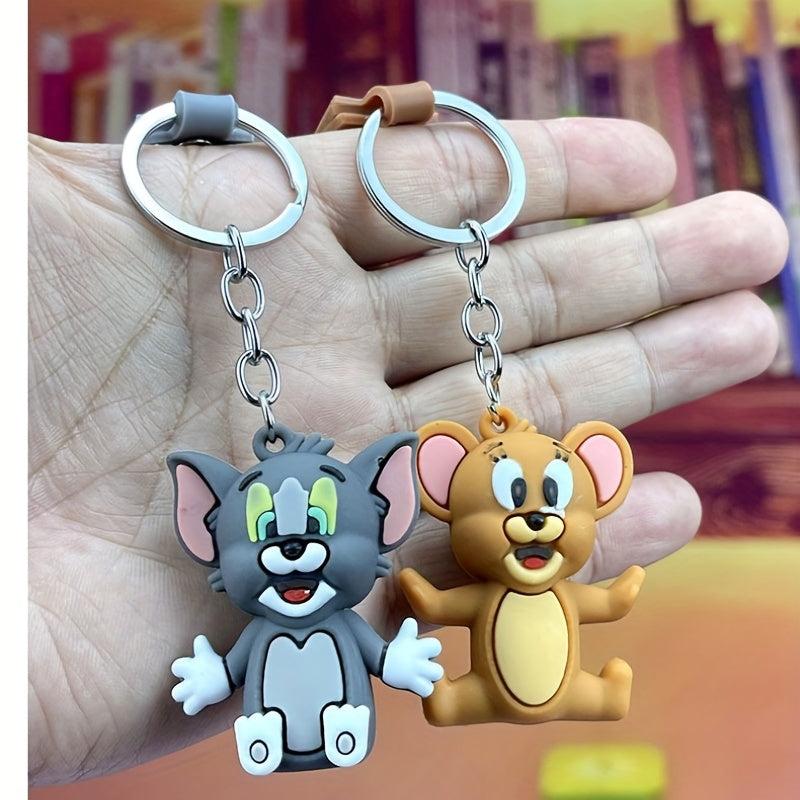 Anime Cat and Mouse Keychain Bag Car Party Favor