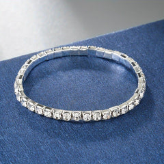 Sparkling Rhinestone Bracelet Elastic Wrap for Comfortable Wear
