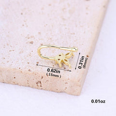 Glamor Zircon Butterfly Nose Ring