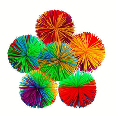 Silicone Fuzzy Ball Stress Relief Toy Monkey Shaped Multicolor Ball Party Favor