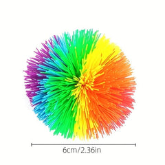 Silicone Fuzzy Ball Stress Relief Toy Monkey Shaped Multicolor Ball Party Favor