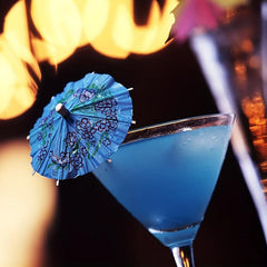 50pcs Tropical Colors Umbrella Cocktail Picks for Summer Parties