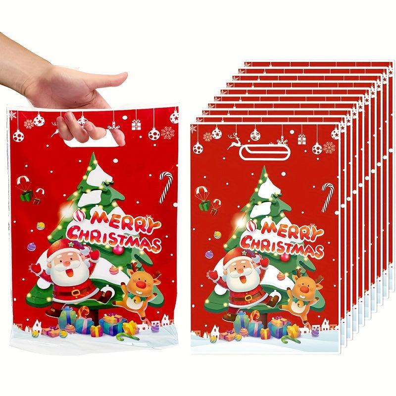 10pcs Christmas Beaded Gift Bag Wedding Birthday Party Craft Supplies