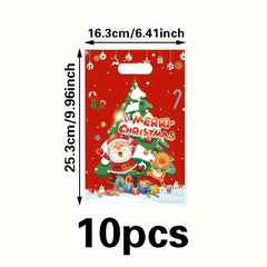 10pcs Christmas Beaded Gift Bag Wedding Birthday Party Craft Supplies