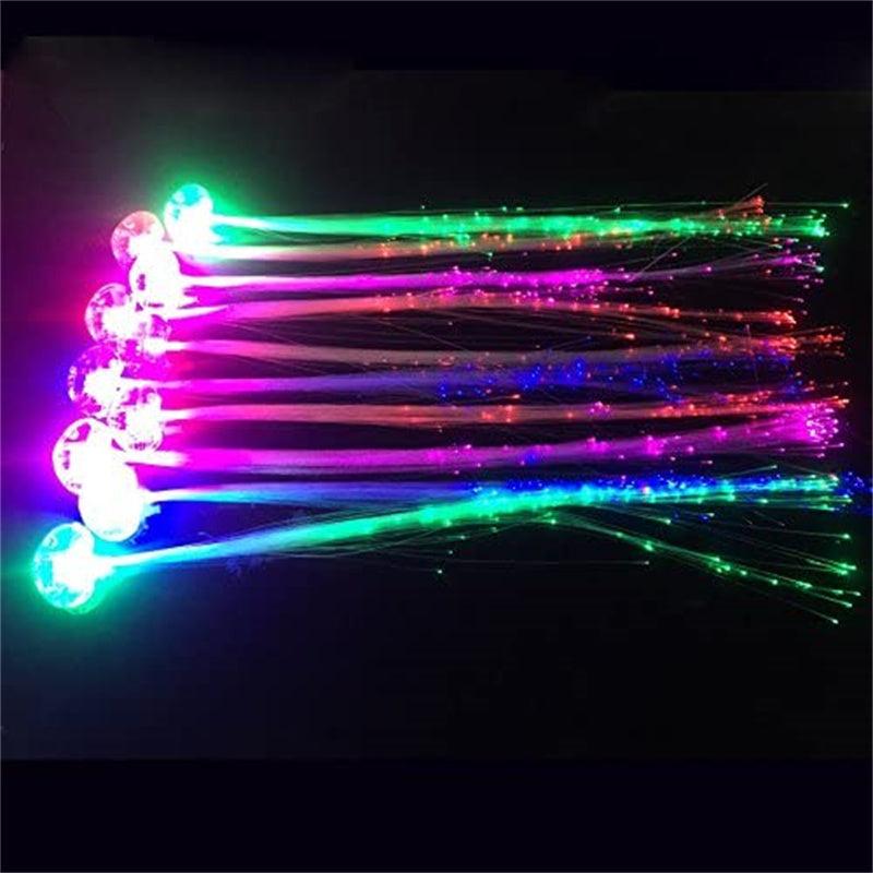 LED Lights Hair Clips Fiber Optic Light Braid Hair Party Supplies