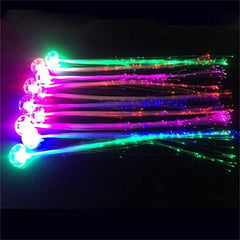LED Lights Hair Clips Fiber Optic Light Braid Hair Party Supplies