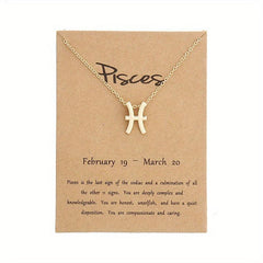 Sparkling Zodiac Rhinestone Necklace Great for Mom and Birthday
