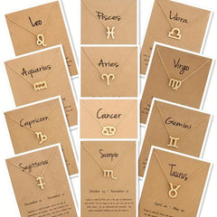 Sparkling Zodiac Rhinestone Necklace Great for Mom and Birthday