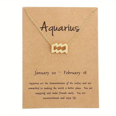 Sparkling Zodiac Rhinestone Necklace Great for Mom and Birthday