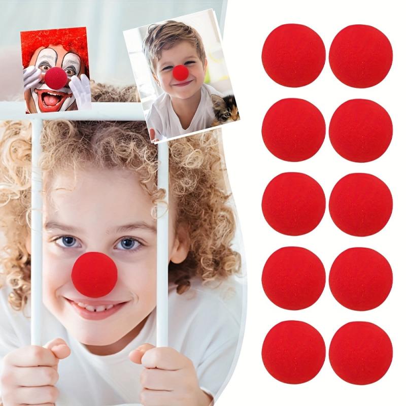 1pc Red Clown Noses Halloween Cosplay Circus Clown Nose Novelty Foam