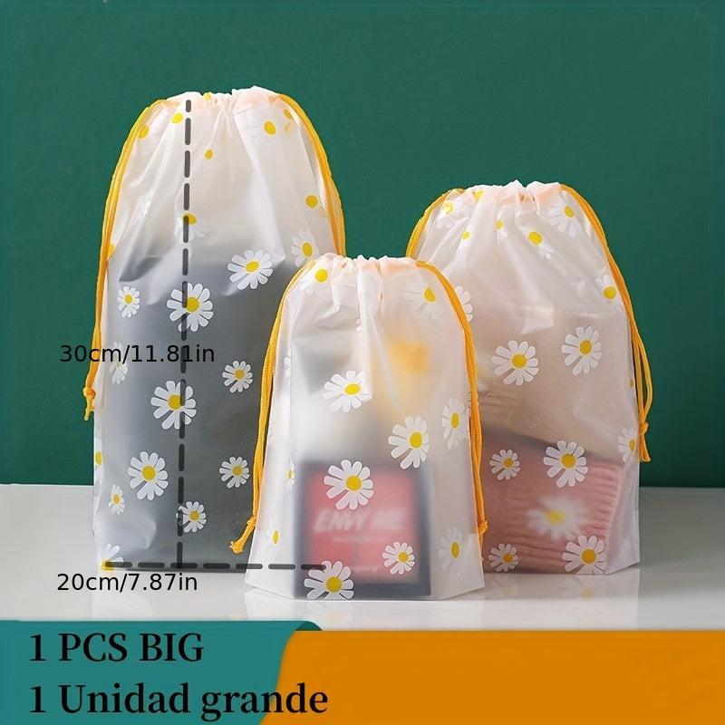 3pcs Plastic Drawstring Bag Gift Packaging Portable Party Favor Bag
