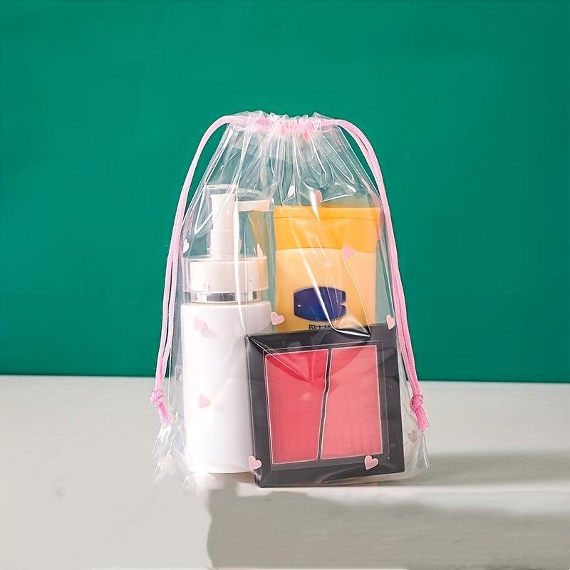 3pcs Plastic Drawstring Bag Gift Packaging Portable Party Favor Bag