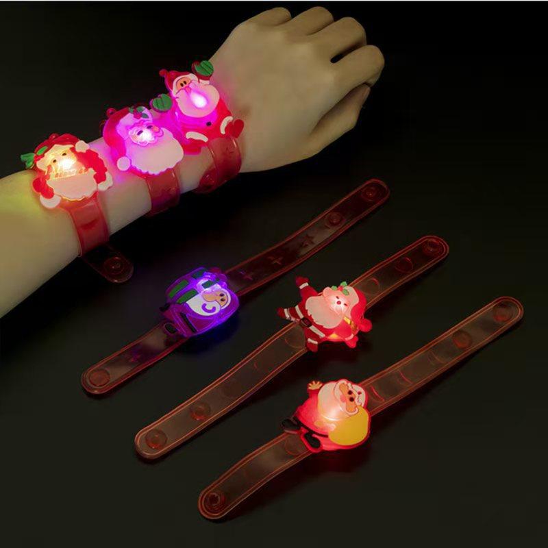 10pcs Halloween Luminous Watch With Led Glitter Wristband Toy Set