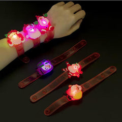 10pcs Halloween Luminous Watch With Led Glitter Wristband Toy Set