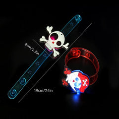 10pcs Halloween Luminous Watch With Led Glitter Wristband Toy Set