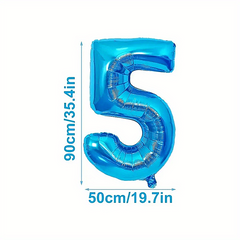 12pcs Number Foil Latex Balloons Kids Birthday Party Baby Shower Balloon