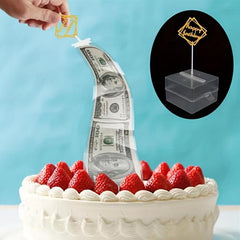 Draw Money Cake Box Pull Money Happy Birthday Party Decoration