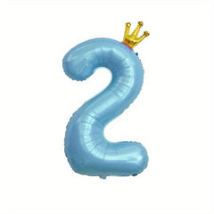 Crown 101 6 Cm Large Number Balloons 0 9 Crown Foil Big Digital Balloon