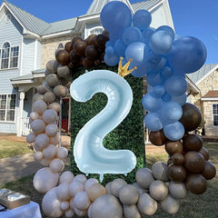 Crown 101 6 Cm Large Number Balloons 0 9 Crown Foil Big Digital Balloon