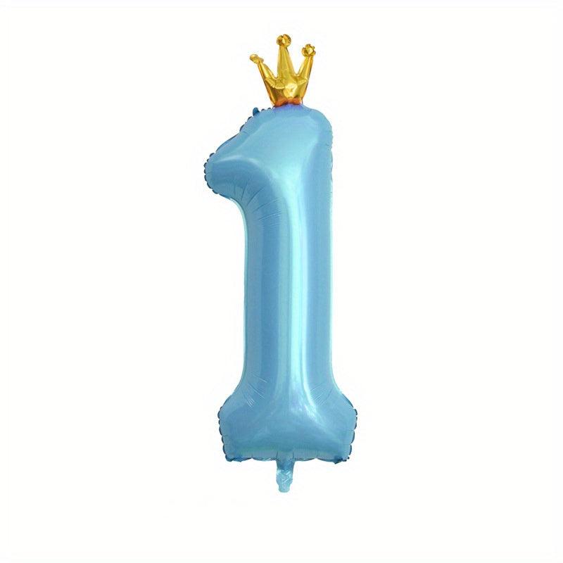 Crown 101 6 Cm Large Number Balloons 0 9 Crown Foil Big Digital Balloon