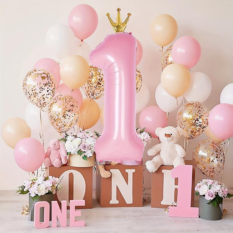 Crown 101 6 Cm Large Number Balloons 0 9 Crown Foil Big Digital Balloon