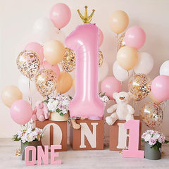 Crown 101 6 Cm Large Number Balloons 0 9 Crown Foil Big Digital Balloon