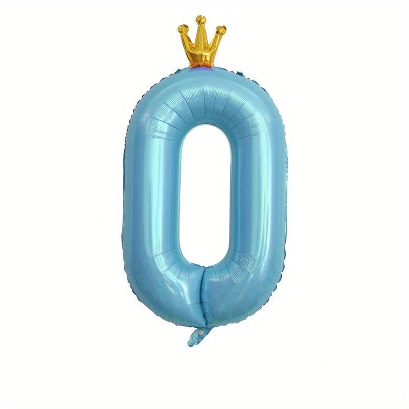 Crown 101 6 Cm Large Number Balloons 0 9 Crown Foil Big Digital Balloon