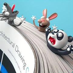 1pc 3D Bookmark 7 29cmx5 PVC Creative Funny Cat Stationery Holiday Gift