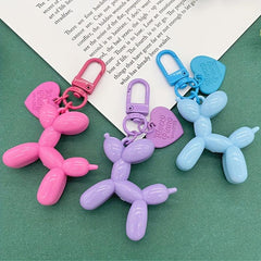 Candy Balloon Dog Acrylic Keychain Love Pendant Party Gift