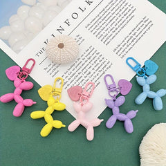 Candy Balloon Dog Acrylic Keychain Love Pendant Party Gift