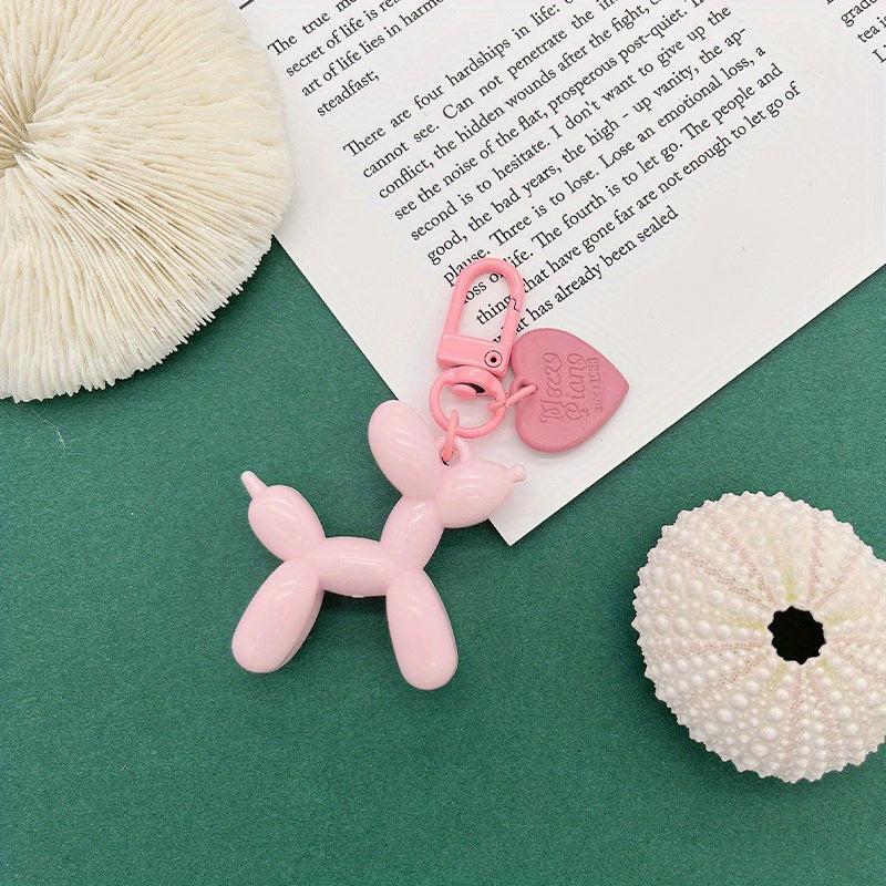 Candy Balloon Dog Acrylic Keychain Love Pendant Party Gift