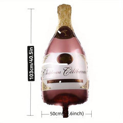 Sparkling Champagne Glass Foil Balloon for Oktoberfest Party