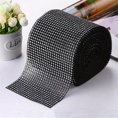 24Rows Sparkling Diamond Mesh Ribbon for Home Decor and Party Crafts
